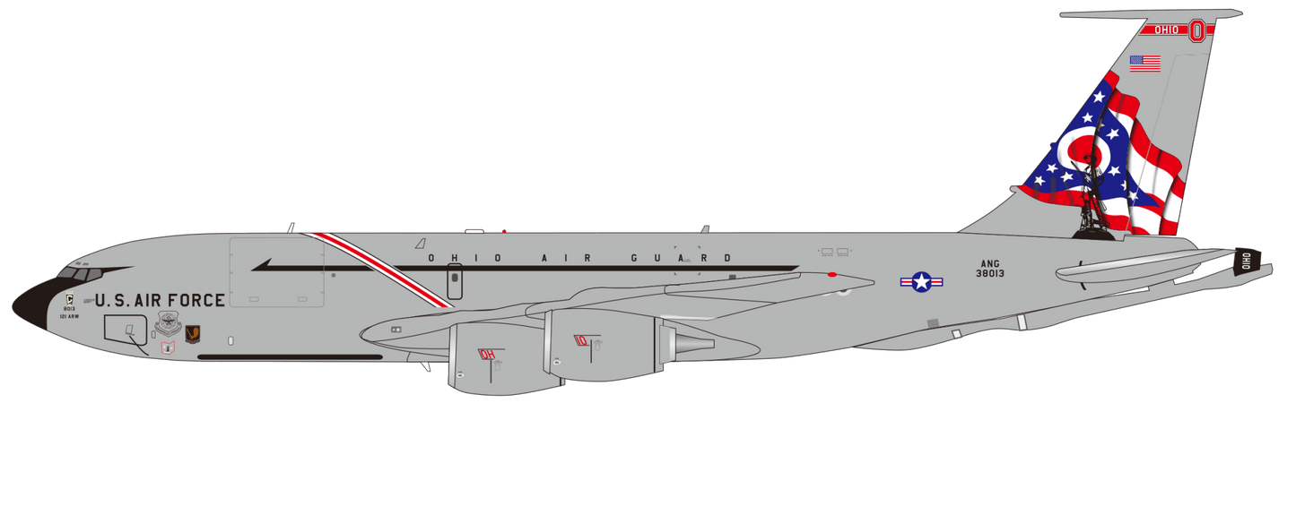 Pre - Order Gemini Jets G2AFO1490 1:200 U.S. Air Force Ohio ANG KC - 135