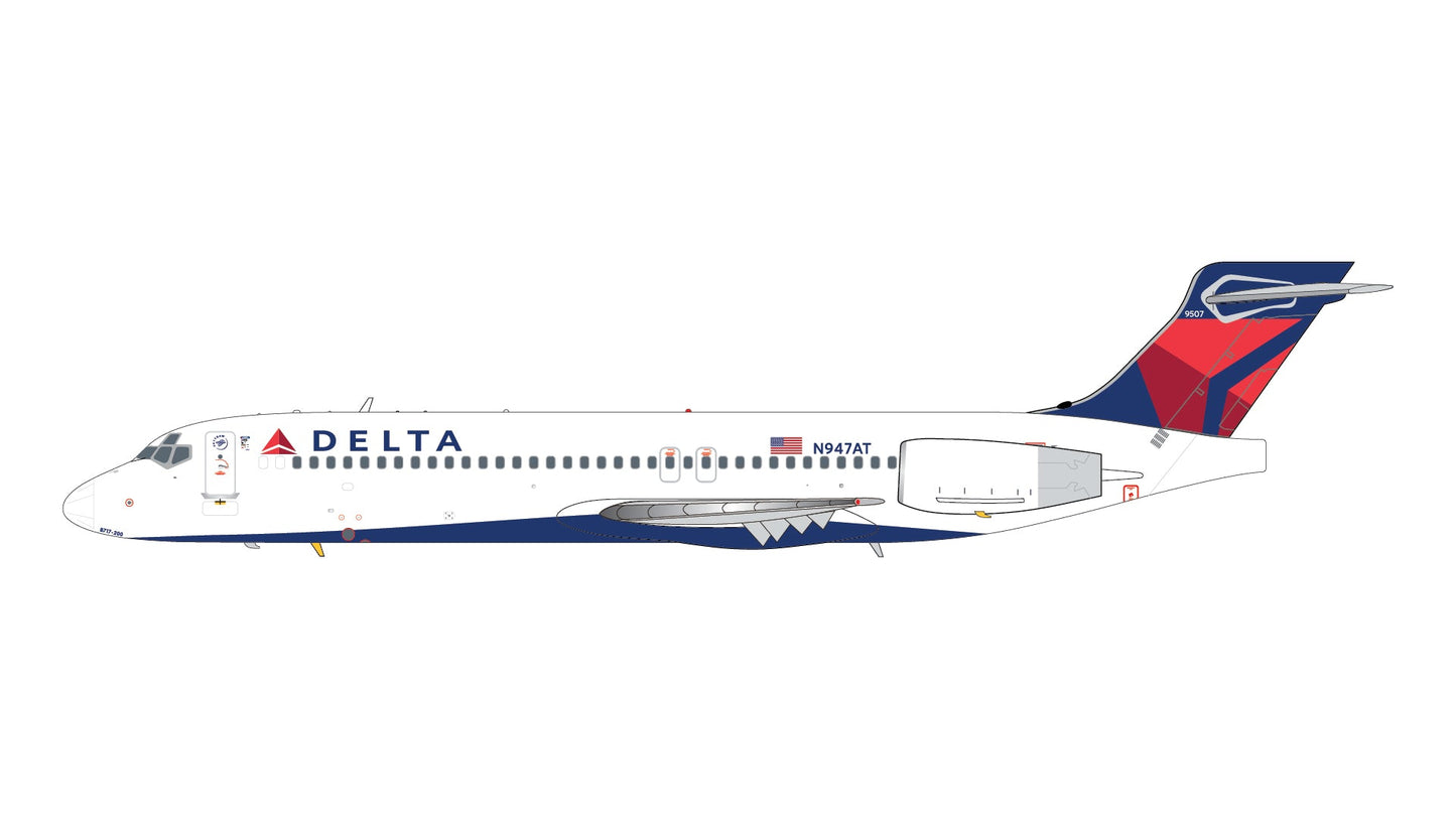 Pre - Order Gemini Jets G2DAL1417 1:200 Delta Air Lines B717 - 200 N947AT