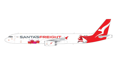 Pre - Order Gemini Jets G2QFA1477 1:200 Qantas Freight A321P2F VH - XF4 “Santa’s Freight” titles (upgraded stand)