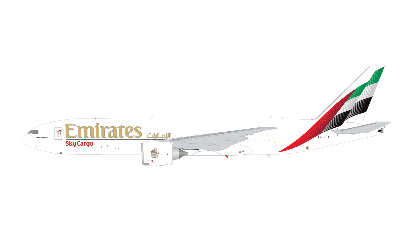Pre - Order Gemini Jets G2UAE1475 1:200 Emirates SkyCargo B777 - 200LRF A6 - EFV