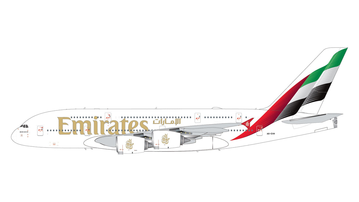 Pre-Order Gemini Jets G2UAE1521 1:200 Emirates A380-800 A6-EVH