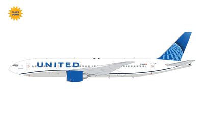 Pre - Order Gemini Jets G2UAL1260F 1:200 United Airlines B777 - 200ER flaps down N798UA