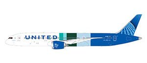 Pre - Order Gemini Jets G2UAL1398 1:200 United N24988 "The Future is SAF" B787 - 9