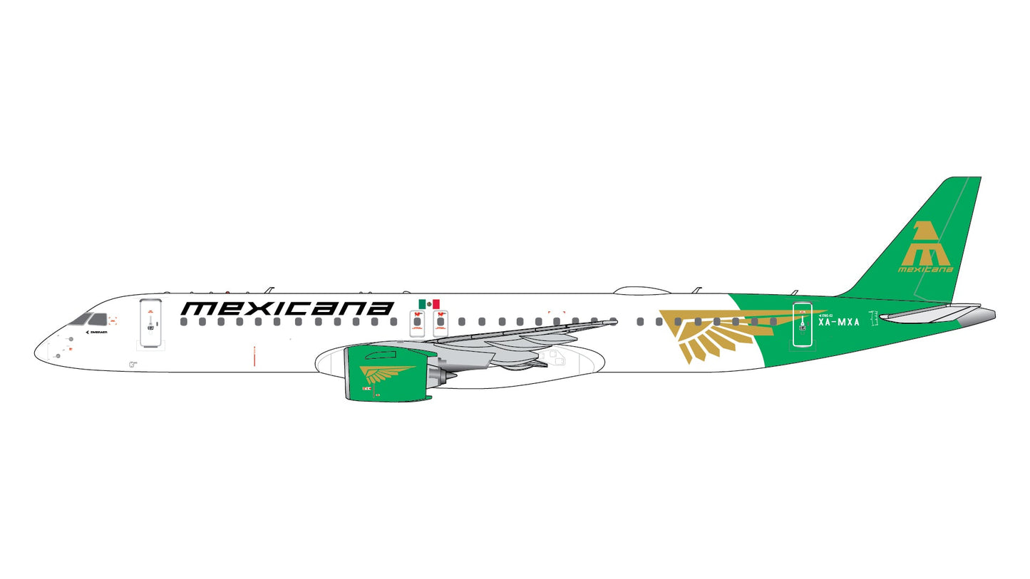 Pre - Order Gemini Jets GJMXA2383 1:400 Mexicana Embraer E195 - E2 XA - MXA