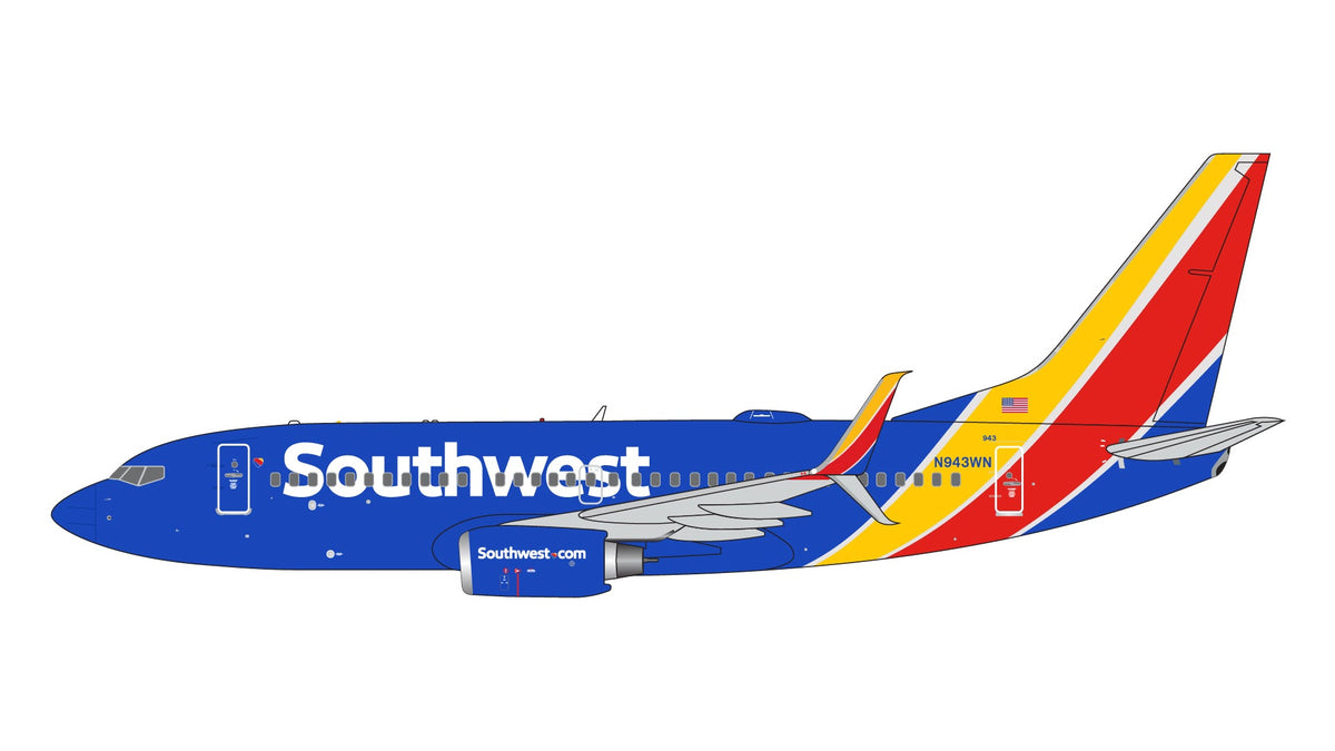 Pre - Order Gemini Jets GJSWA2293 1:400 Southwest Airlines B737 - 700 N943WN