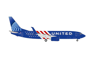 Pre-Order Herpa Wings 539913 1:500 United Airlines Boeing 737-800 "America 250" N78285