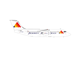 Pre - Order Herpa Wings 572828 1:200 Jersey European Airways BAE 146 - 300