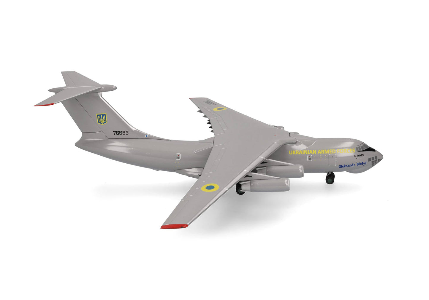 Pre - Order Herpa Wings 573610 1:200 Ukrainian Air Force Ilyushin IL - 76 76683