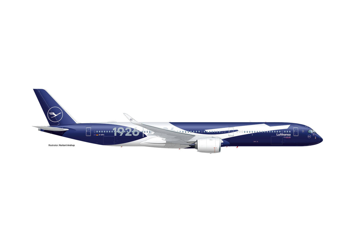 Pre-Order Herpa Wings 574143 1:200 Lufthansa Airbus A350-1000 "100 Years" D-AIFA "Deutschland" Plastic Model
