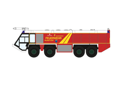 Pre-Order Herpa Wings 574167 1:200 German Air Force Airport Fire Engine LTG 62 Wunstorf Plastic Model