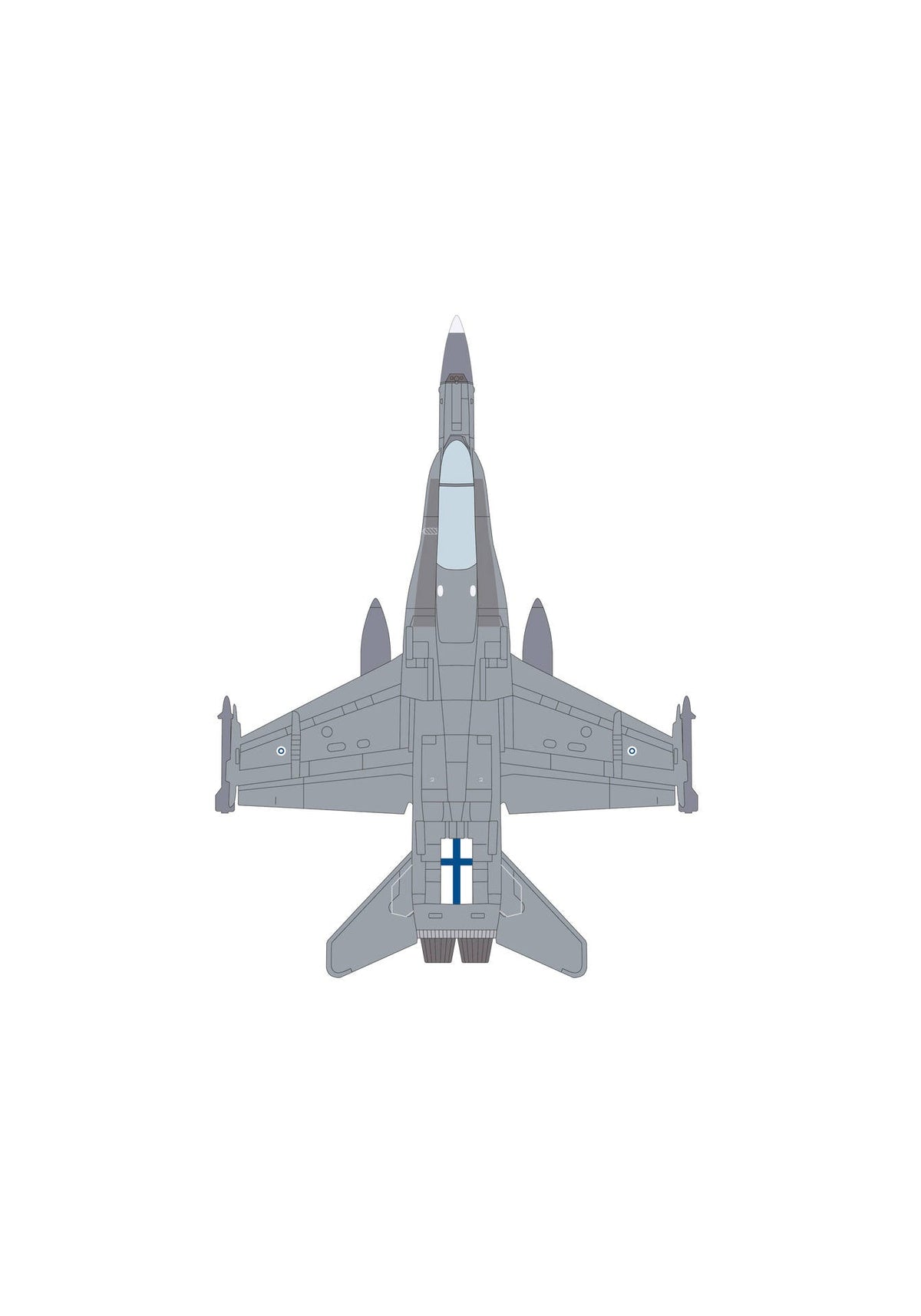 Pre-Order Herpa Wings 574211 1:200 Finnish Air Force F/A-18C Hornet Fighter Squadron 11 Demo Team HN-411
