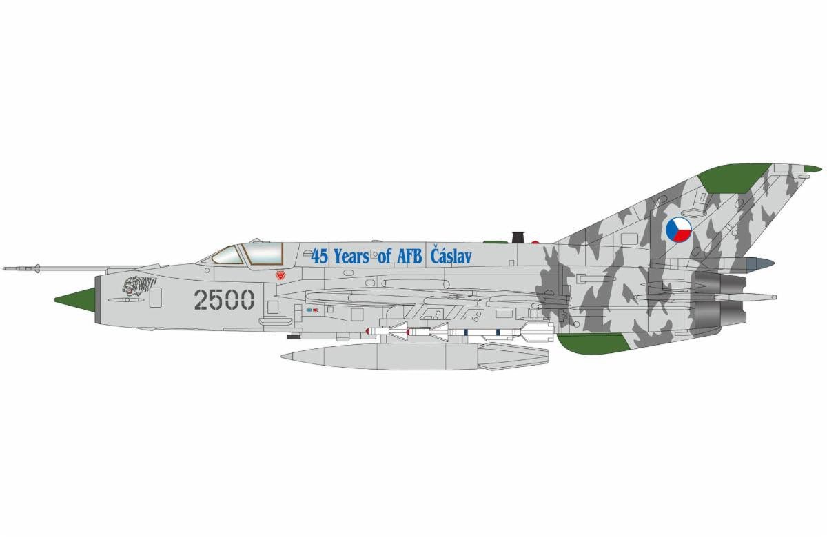 Pre - Order Hobby Master HA0002 1:72 MIG - 21MFN 2500, 41st FS, Caslav AB, Czech Republic, October 2002
