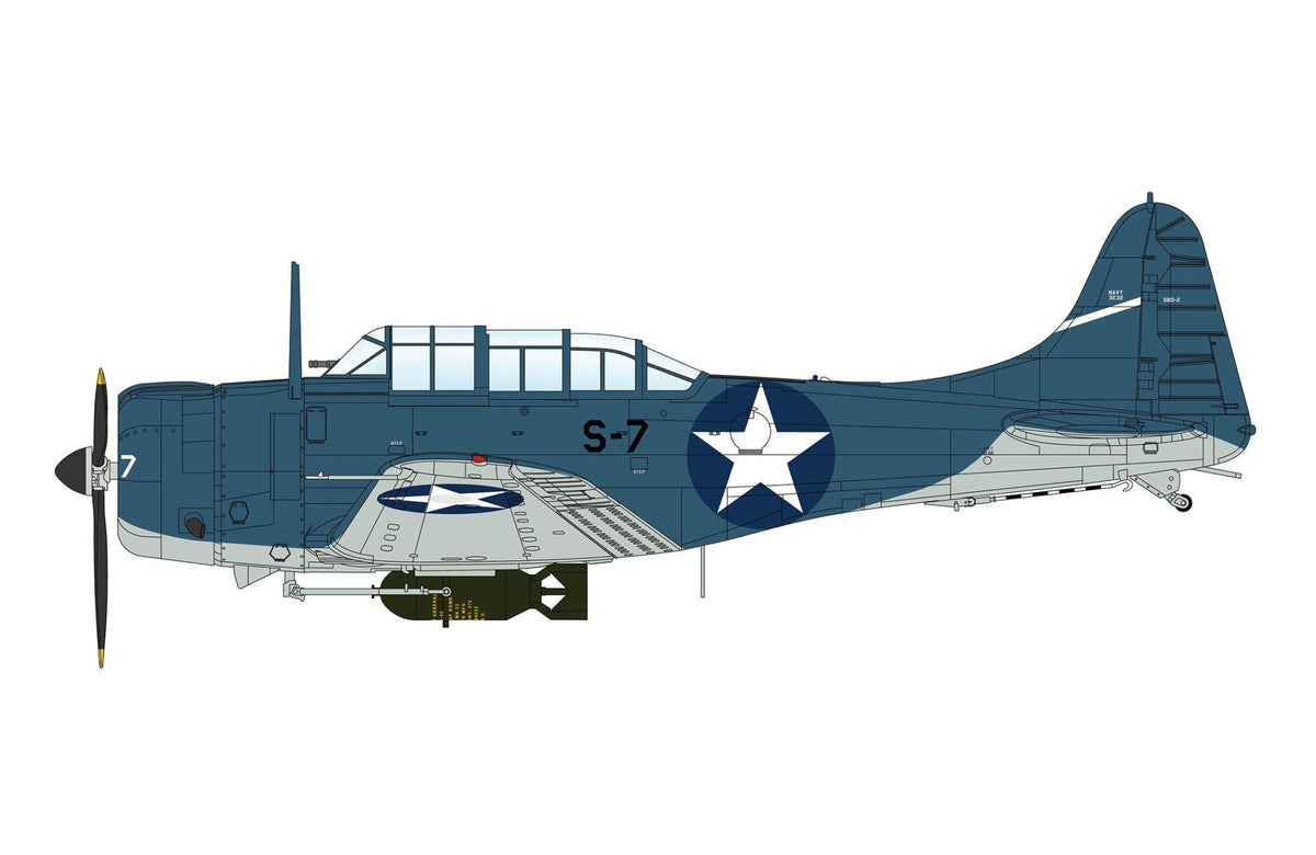 Pre-Order Hobby Master HA0008 1:72 SBD-3 Dauntless "Dusty Kleiss" BuNo.3232, S-7, Scouting Six, USS Enterprise, 4th June, 1942