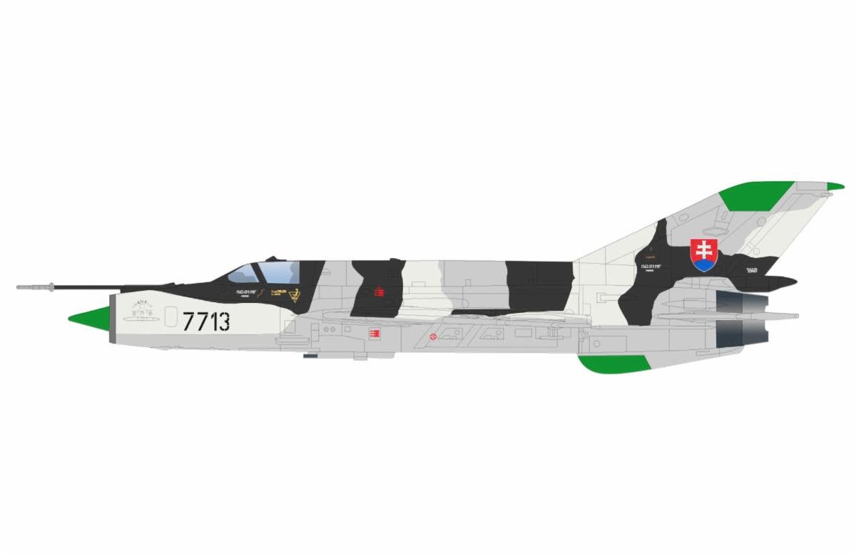 Pre - Order Hobby Master HA0153 1:72 MIG - 21MF "Slovak Air Force" 7713, 4th Flight, Sliac Airbase, 1999