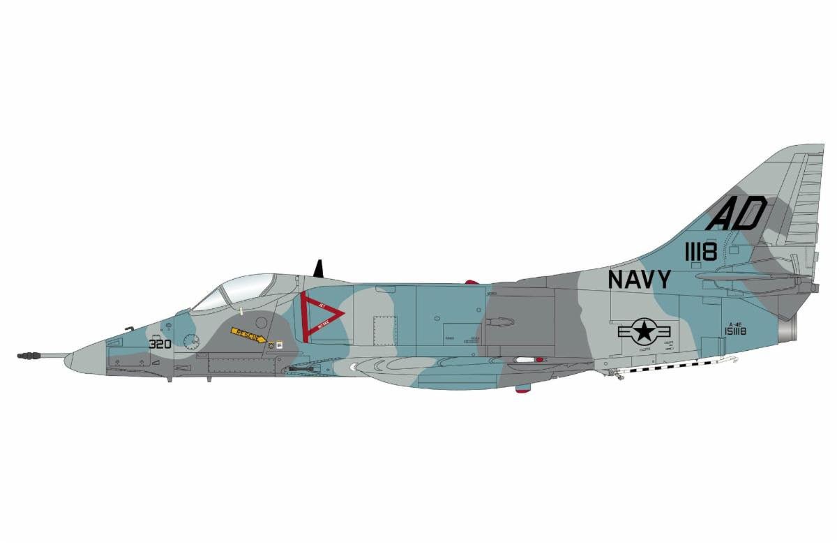 Pre - Order Hobby Master HA1442 1:72 A - 4E "Aggressor Scheme" 151118, VA - 43, US Navy, 1975