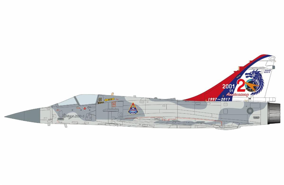 Pre - Order Hobby Master HA1621 1:72 Mirage 2000 - 5 "20th Anniversary of Mirage 2000 ROCAF"