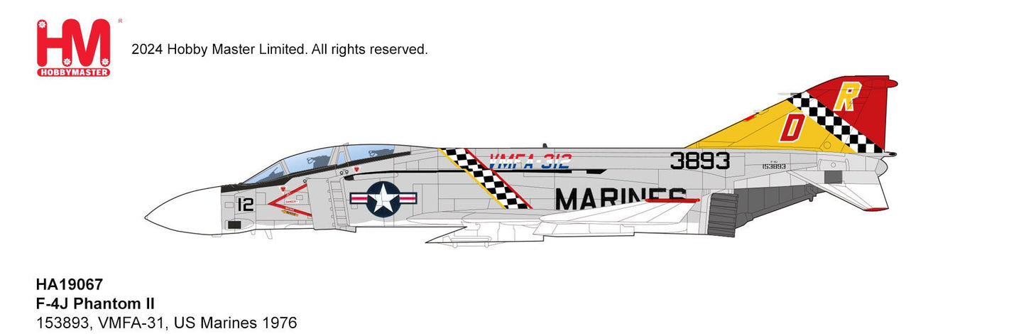Hobby Master HA19067 1:72 F - 4J Phantom II 153893, VMFA - 31, US Marines 1976