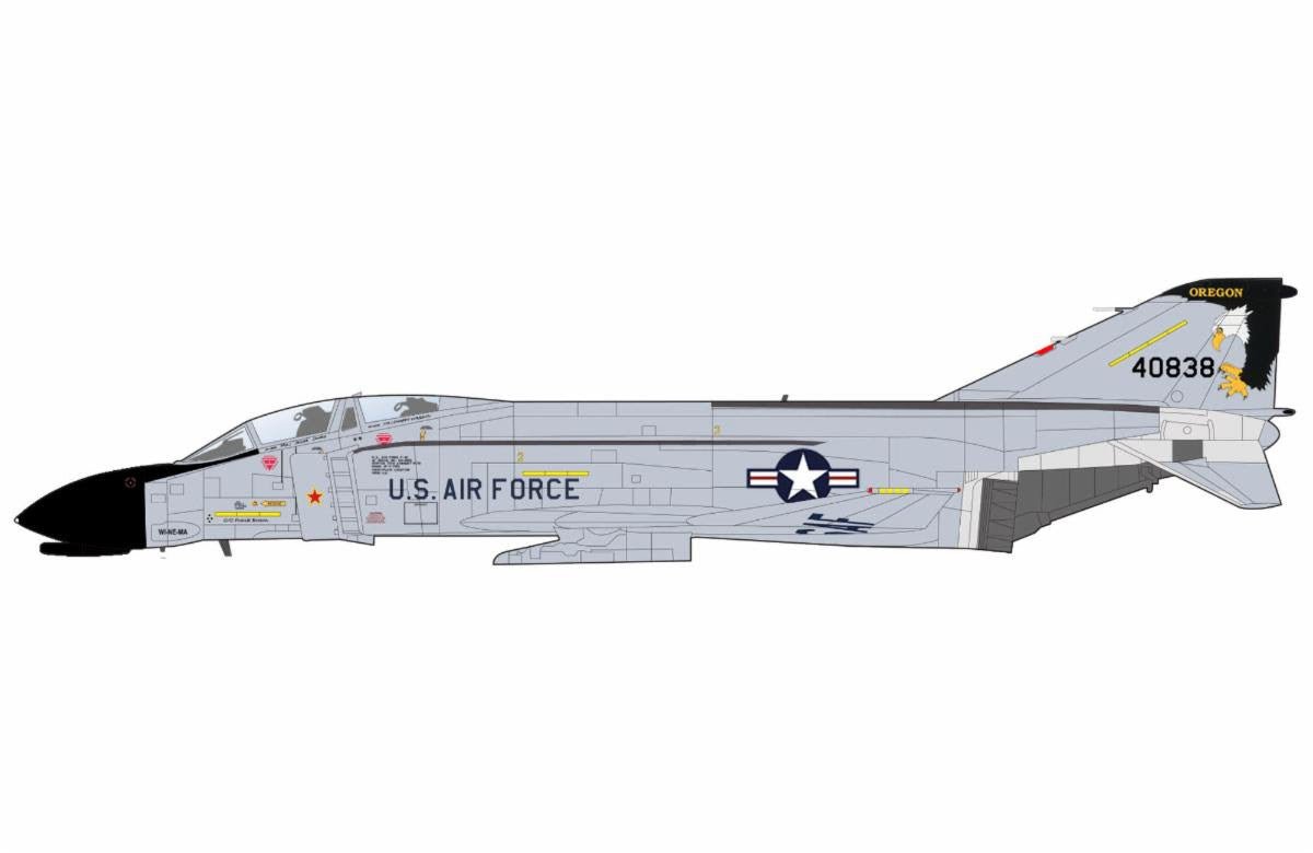 Pre - Order Hobby Master HA19076 1:72 F - 4C "Oregon ANG" 40838, 114th TFTS, Oregon, 1980s