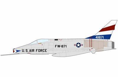 Pre - Order Hobby Master HA2127 1:72 F - 100 Super Sabre FW - 871, USAF, National Military Museum (Soesterberg)