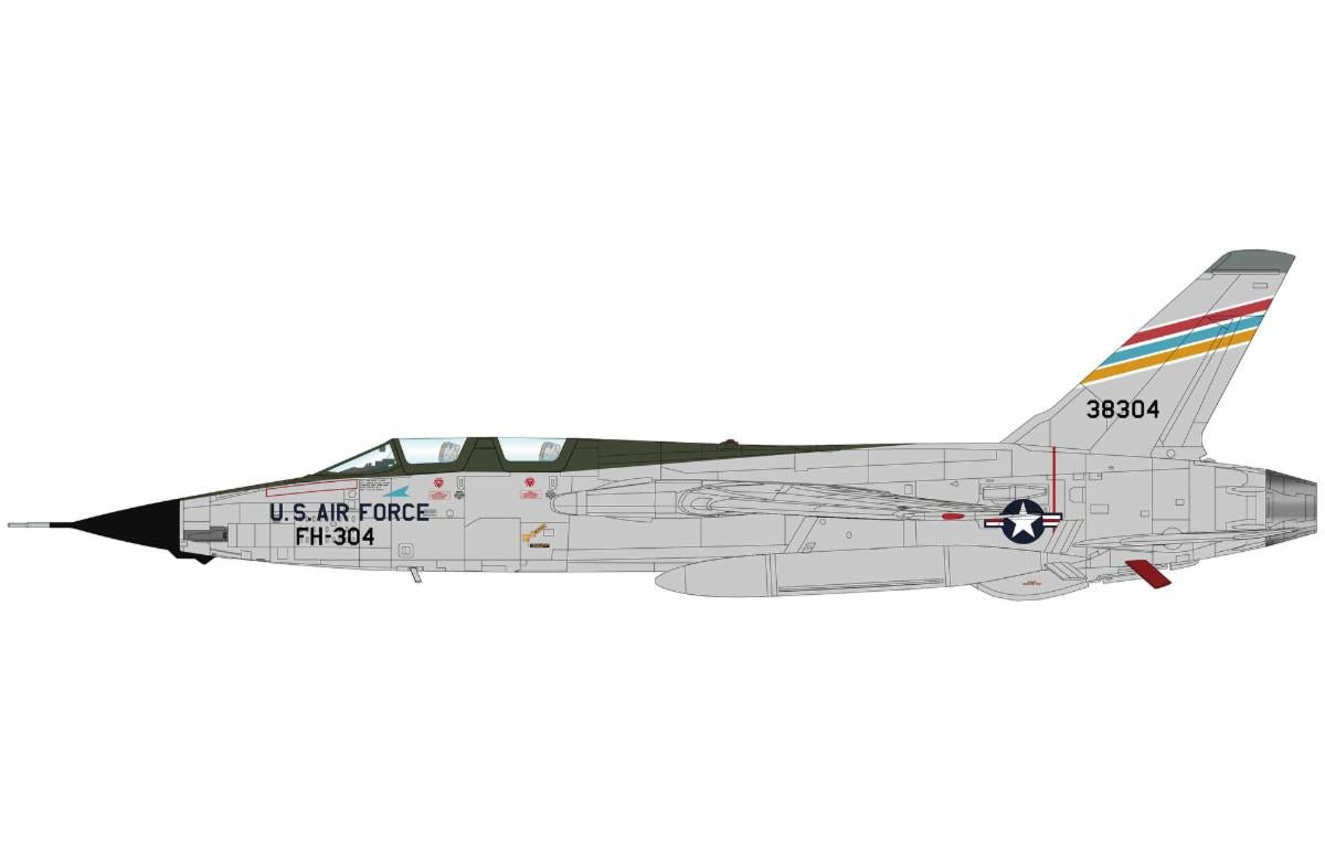 Pre-Order Hobby Master HA2555 1:72 F-105F Thunderchief 63-8304, USAF, Soellingen, 1965