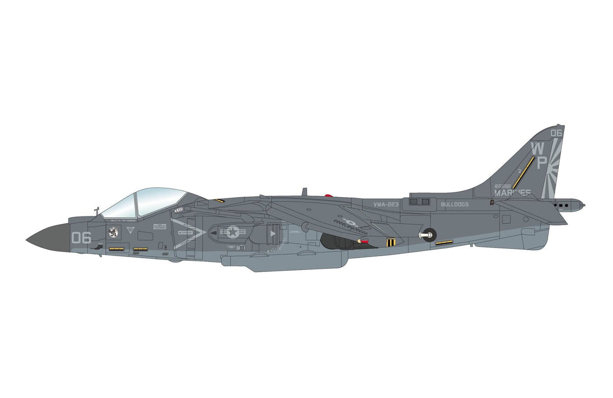Pre-Order Hobby Master HA2637 1:72 AV-8B Harrier II Plus "Last Bulldogs" 165592, VMA-223, USMC, 3rd June, 2026