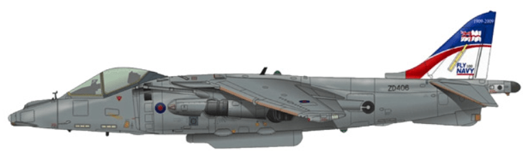 Pre - Order Hobby Master HA2652 1:72 Harrier GR.9 ZD406, Royal Navy Strike Wing, RAF Station Cottesmore, 2009