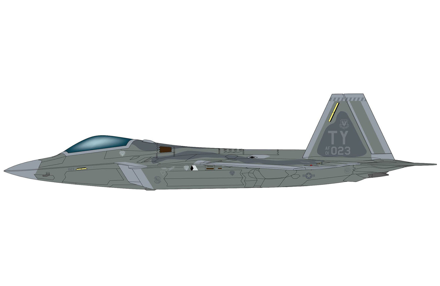 Pre - Order Hobby Master HA2833 1:72F - 22 "Maj. Joshua 'Cabo' Gunderson" 01 - 4023, 43rd FS, 325th FW, Tyndall AFB (w/ pilot's signature card)