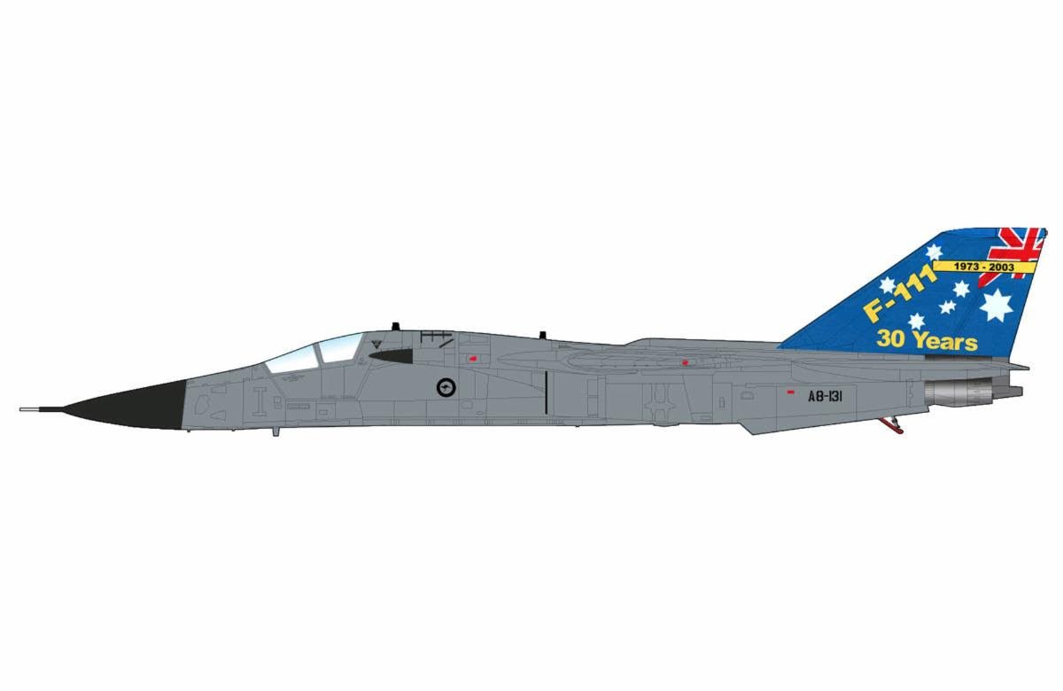 Pre - Order Hobby Master HA3033 1:72 F - 111C Pig A8 - 131, RAAF "1973 - 2003" (with 4 x AGM - 142)