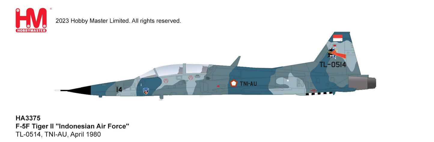 Pre - Order Hobby Master HA3375 1:72 F - 5F Tiger II "Indonesian Air Force" TL - 0514, TNI - AU, April 1980