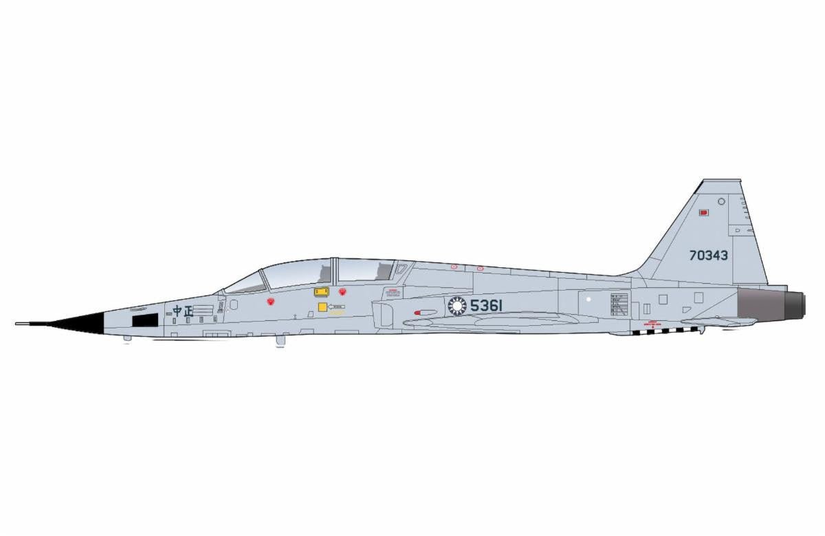 Pre - Order Hobby Master HA3381 1:72 F - 5F Tiger II 5361, ROCAF, China Aviation Museum