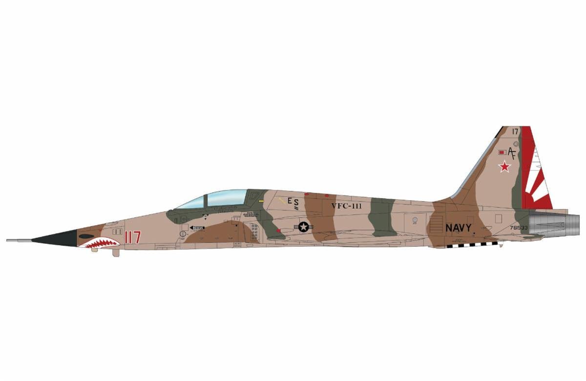 Pre - Order Hobby Master HA3383 1:72 F - 5N "Aversary Fighter" Red 117, 761533, VFC - 111, 2014