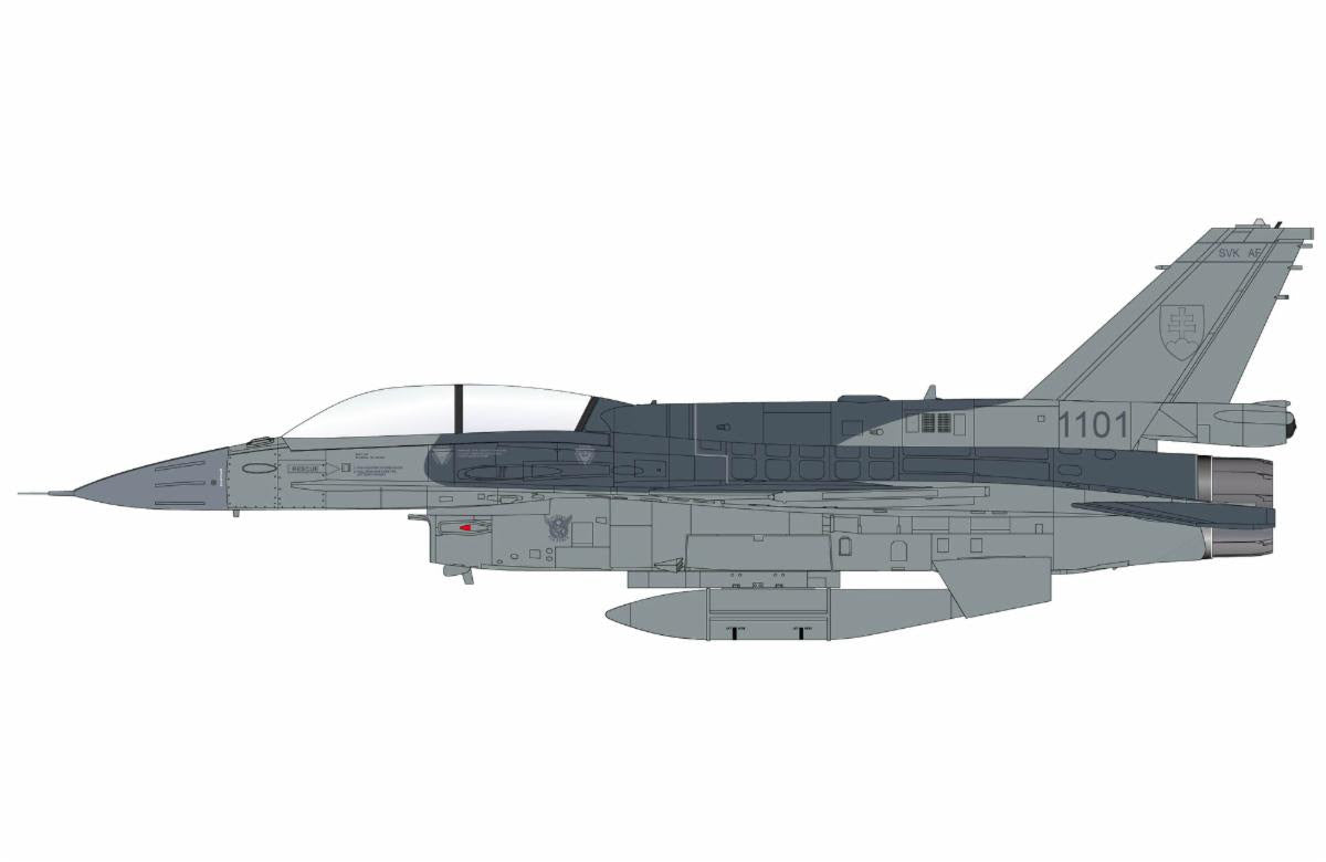 Pre - Order Hobby Master HA38049 1:72 F - 16 Block 70 "Slovak AF" 1101, Slovak Air Force, 2024
