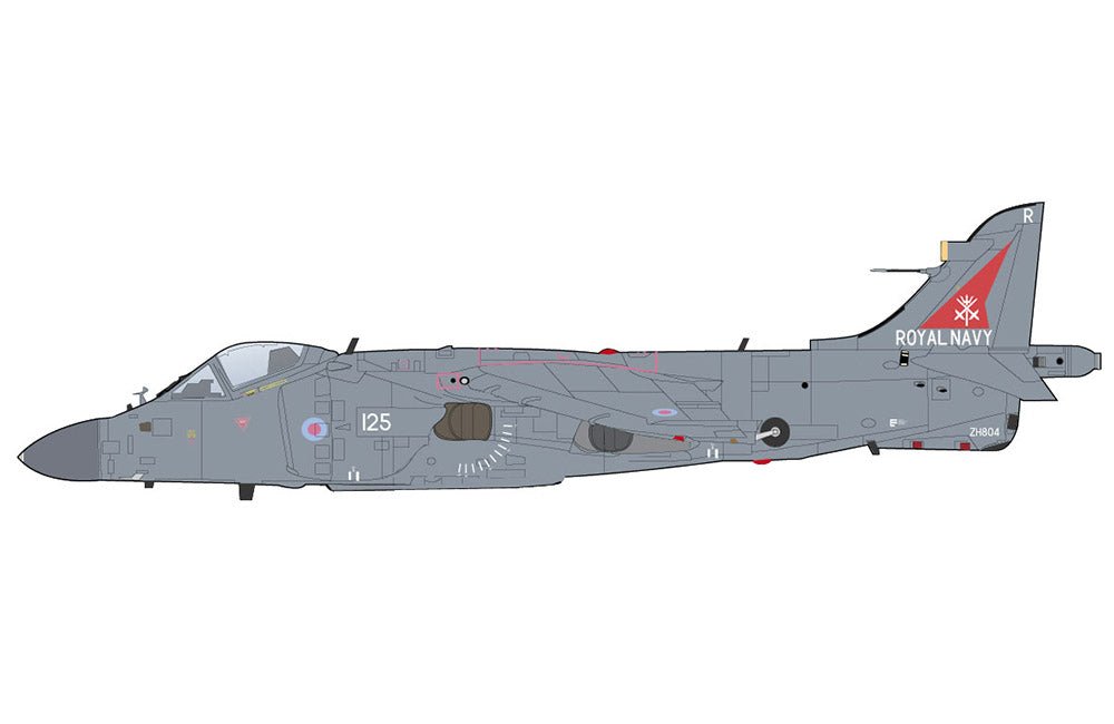Pre - Order Hobby Master HA4107 1:72 Sea Harrier FA.2 ZH804, Royal Navy, Fairford 2002 (w/ Sea Eagle missiles)