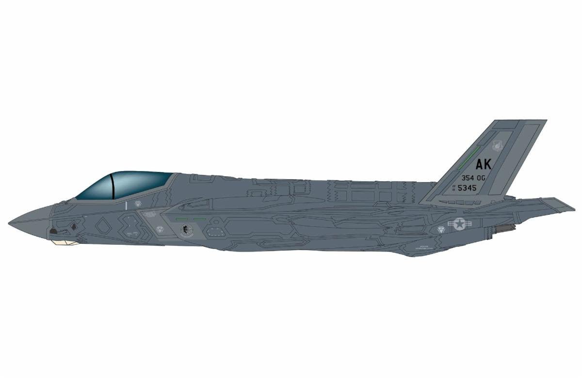Pre - Order Hobby Master HA4446 1:72 F - 35A Lightning II 5345, 354th OG, Alaska, 2020s