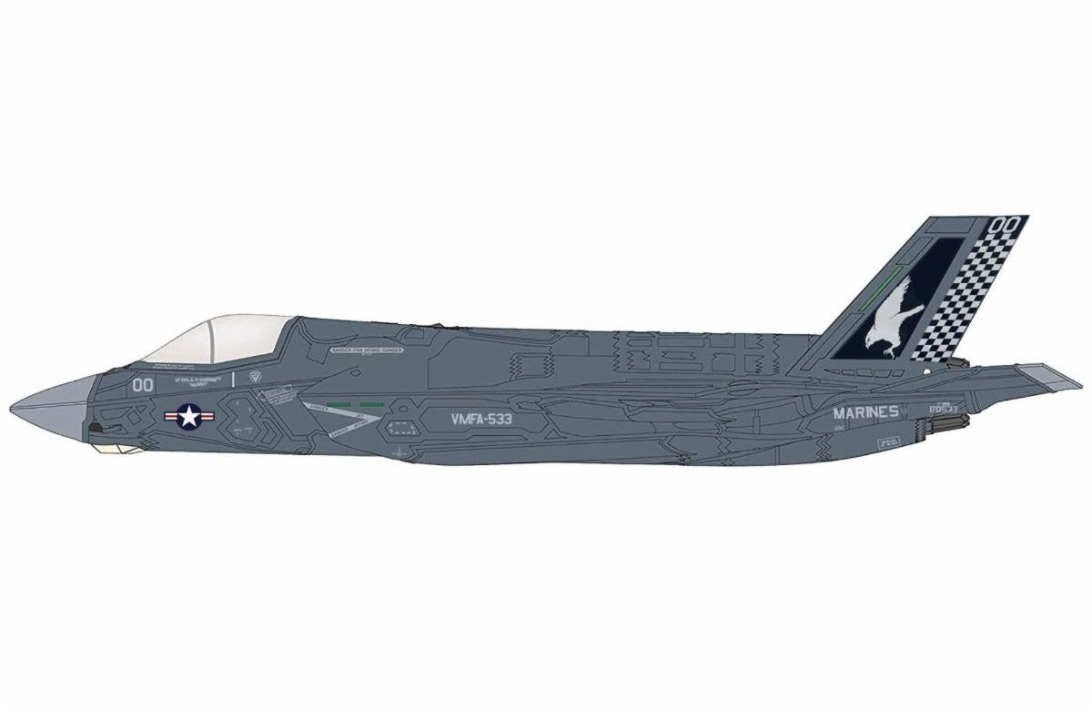 Pre - Order Hobby Master HA4625 1:72 F - 35B Lightning II 170533, VMFA - 533 "Hawks", 2025 (beast mode)