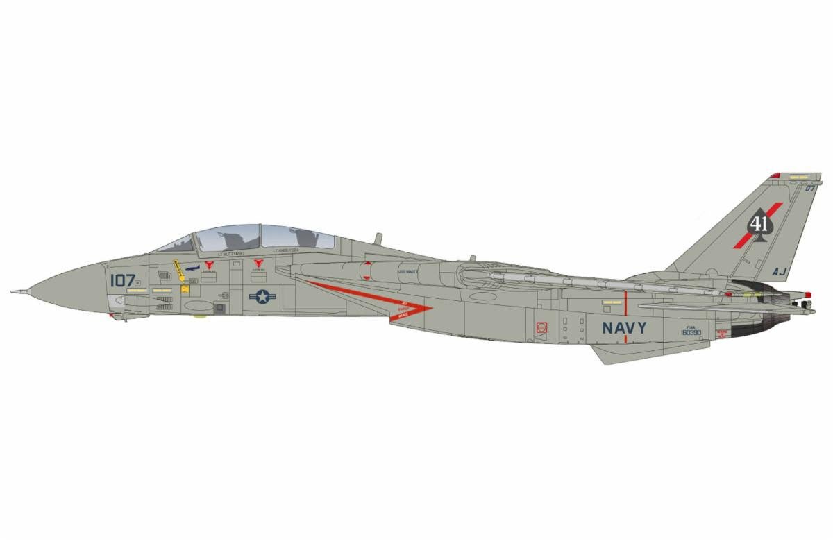 Pre - Order Hobby Master HA5257 1:72 F - 14A "Sukhoi Killer" 160390, VF - 41, USS Nimitz, Feb 1982