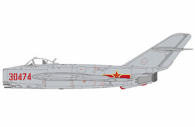 Pre - Order Hobby Master HA5913 1:72 J - 5 (MIG - 17F) 30474, PLAAF (w/ UB - 16 - 57)