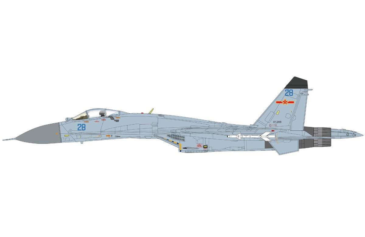 Pre - Order Hobby Master HA6024 1:72 J - 11BGH "Flanker B" Blue 28/81288, PLANAF (w PL - 10 & PL - 15 missiles)