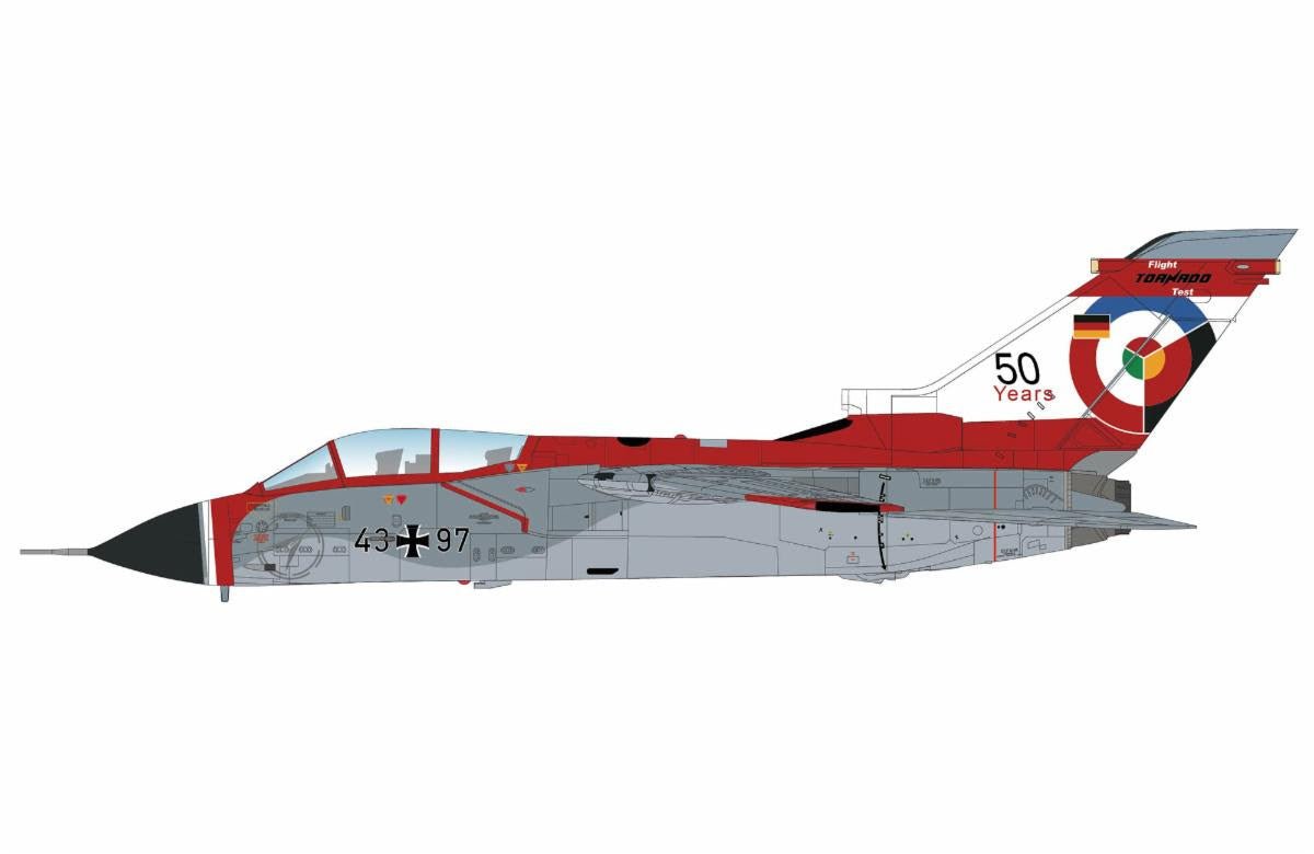 Pre - Order Hobby Master HA6728 1:72 Tornado IDS "50 Years Anniversary" 43+97, WTD - 61, Luftwaffe, RIAT 2024