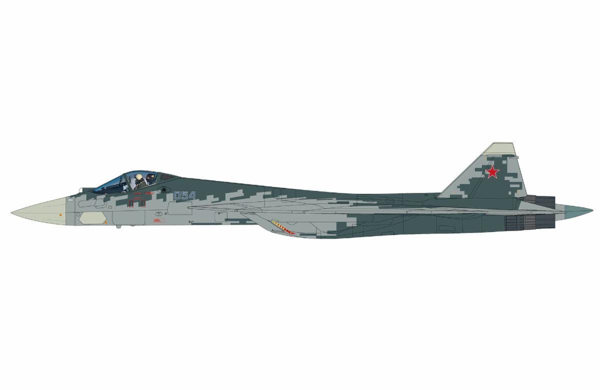 Pre - Order Hobby Master HA6808 1:72 Su - 57 "Zhuhai Air Show 2024" 054, Russian Air Force (with 2 x R - 77 and 2 x R - 37 missiles)