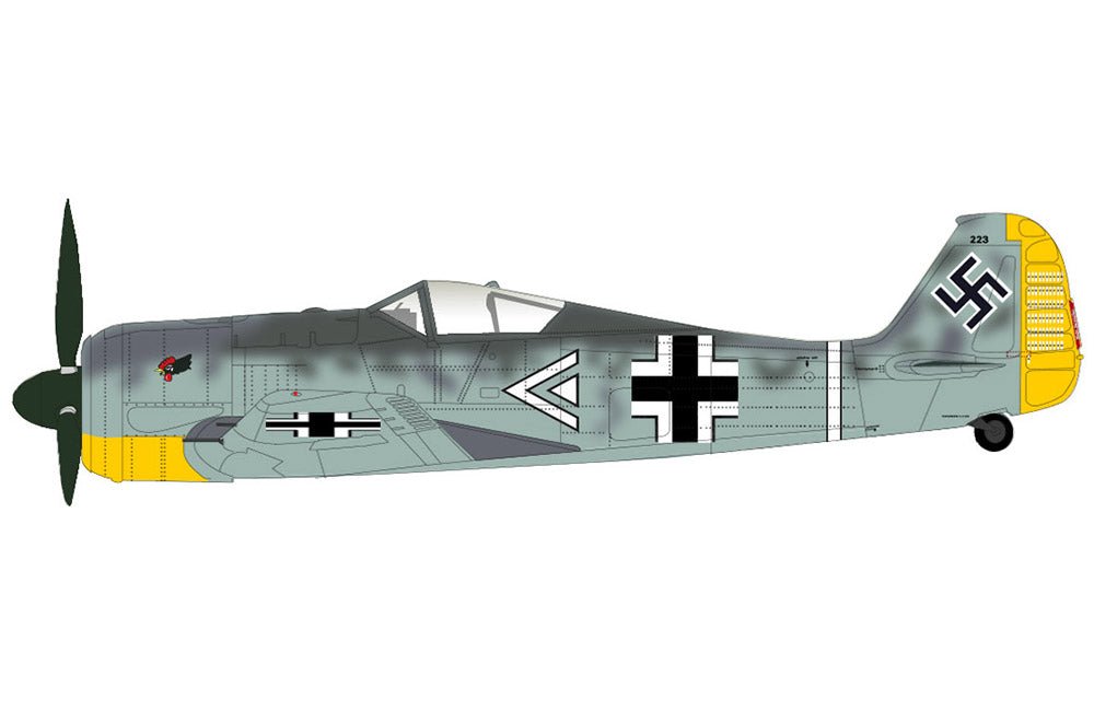 Pre Order Hobby Master HA7430 1:48 FW 190A - 3 III/JG.2 Commander, Hptm. Hans Hahn, WWII