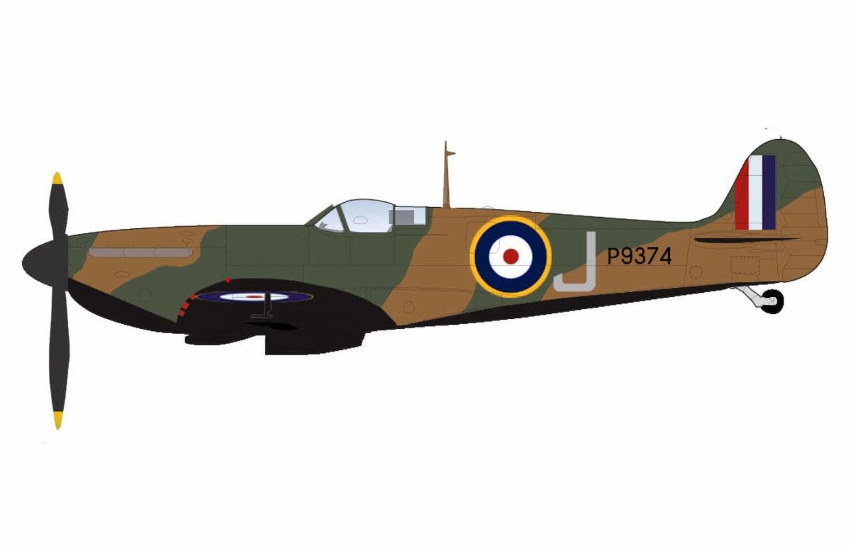 Pre - Order Hobby Master HA7817 1:48 Spitfire MK.1a "Dunkirk" J/P9374, RAF