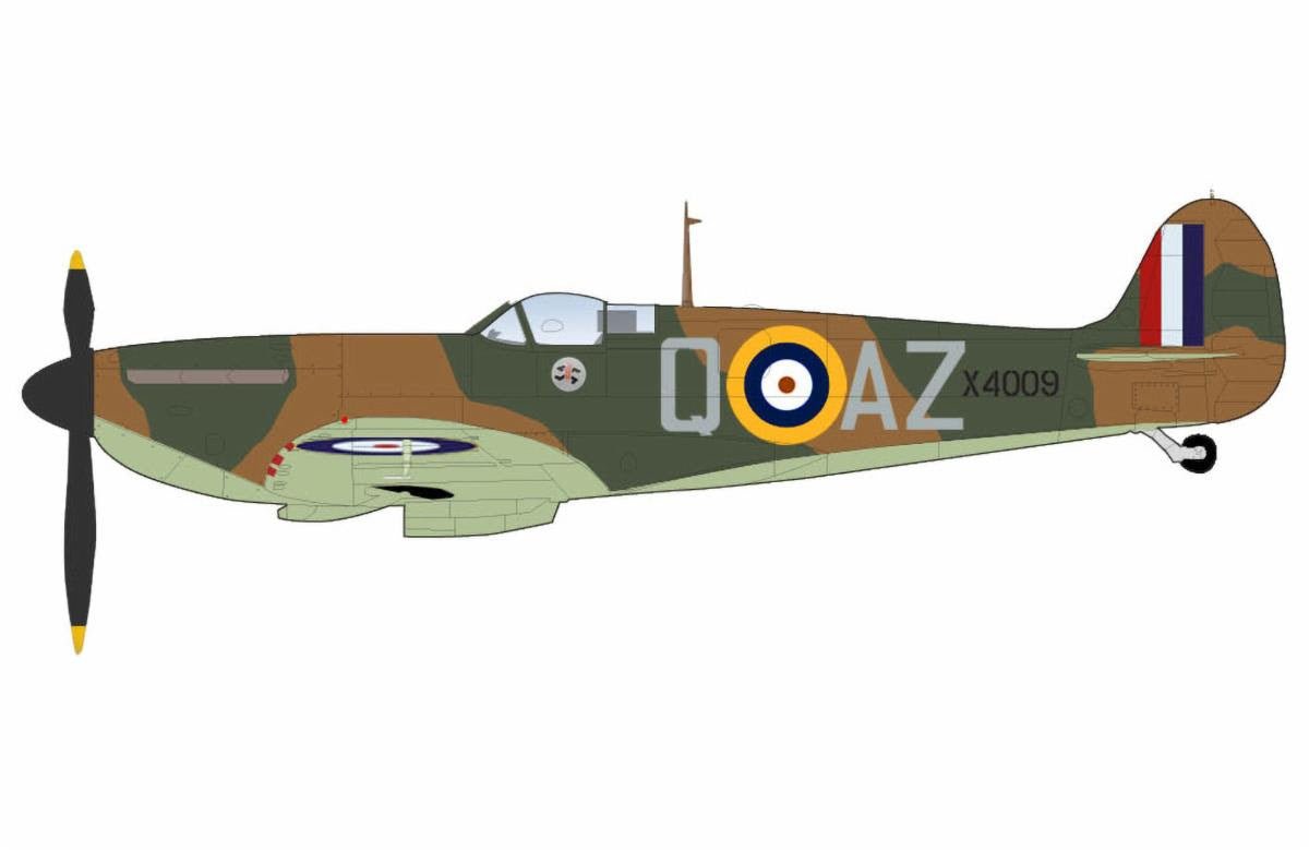 Pre - Order Hobby Master HA7818 1:48 Spitfire MK.1a X4009, Flt Lt P C Hughes, RAF, 1940