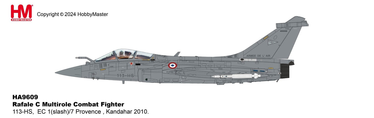 Hobby Master HA9609 1:72 Rafale C Multirole Combat Fighter 113 - HS, EC 1/7 Provence , Kandahar 2010