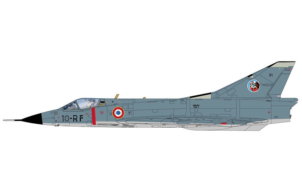Pre - Order Hobby Master HA9803 1:72 Mirage IIIC 10 - RF/No.31, EC 2/10 Seine, French Air Force, France, May 1978