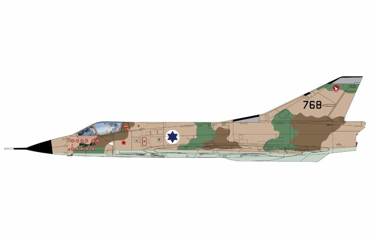 Pre - Order Hobby Master HA9804 1:72 Mirage IIICJ 768, The "First Jet" Squadron, Ramat David AB, Dec 1970