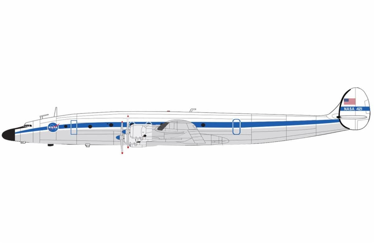 Pre - Order Hobby Master HL9025 1:200 Lockheed C - 121G "NASA" NASA 421, Maryland 1969