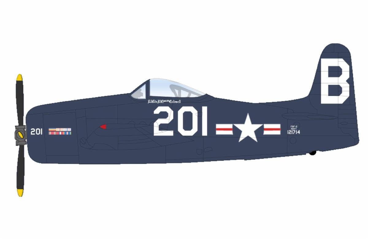 Pre - Order Hobby Master SM1014 1:72 F8F - 2P "Bearcats" 121714, USN, Duxford 2014 (restored plane)