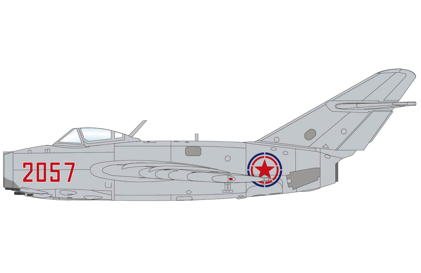 Pre - Order Hobby Master x HA2432 1:72 MIG - 15bis "Lt. No Kum - sok" 2057, Kimpo AFB, Sept 1953