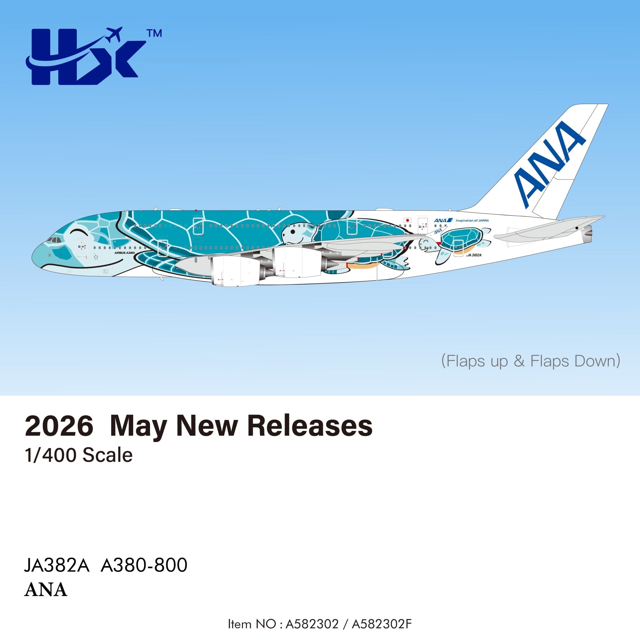 ホワイトレールライン Aviation 1:400 ANA JA382A pre-order-hx-models-a582302-